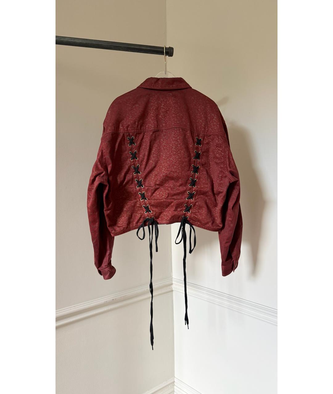 JEAN PAUL GAULTIER Бордовый жакет/пиджак, фото 2