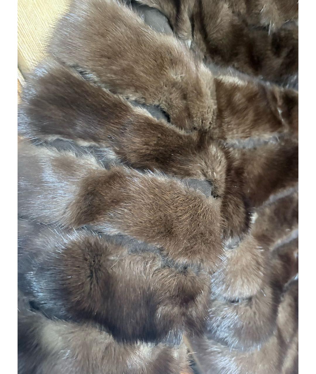 FENDI Коричневая меховая шуба, фото 6