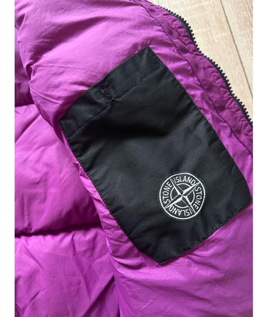 STONE ISLAND SHADOW PROJECT Фуксия полиамидовый пуховик, фото 6