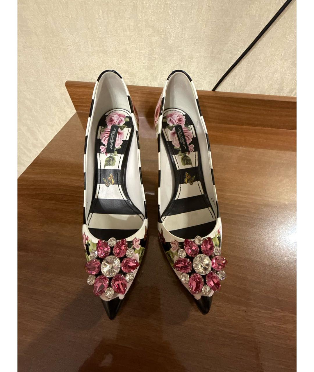 DOLCE&GABBANA Мульти кожаные туфли, фото 2