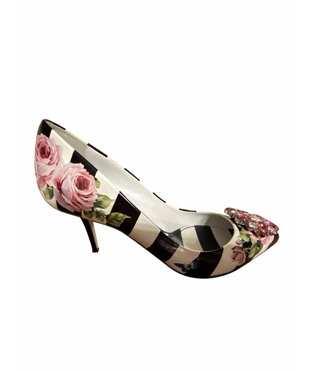 DOLCE&GABBANA Мульти кожаные туфли, фото 1