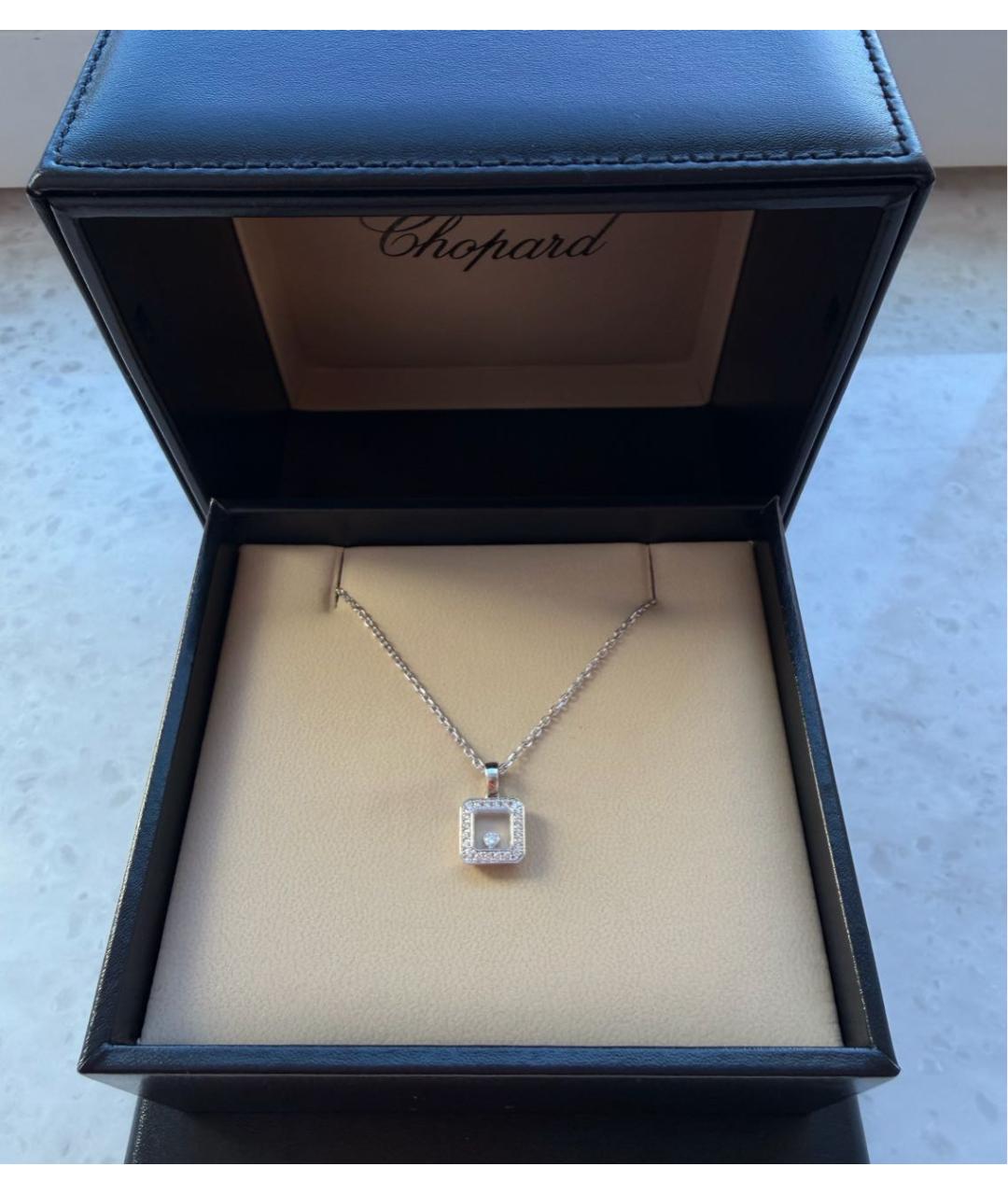 CHOPARD Белое колье из белого золота, фото 4