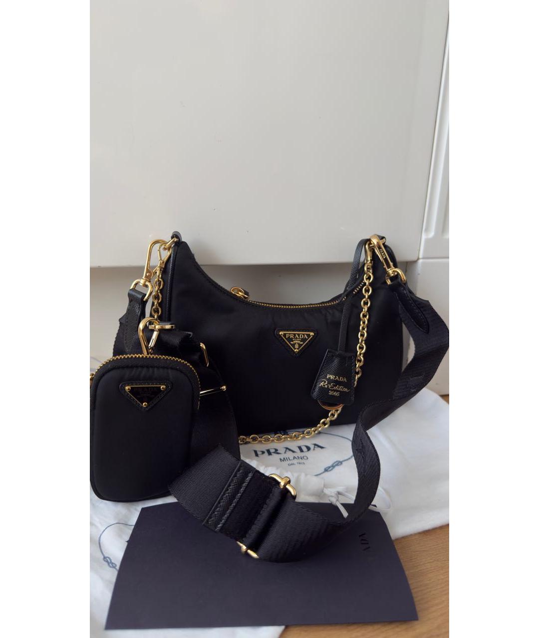 PRADA Черная сумка через плечо, фото 2
