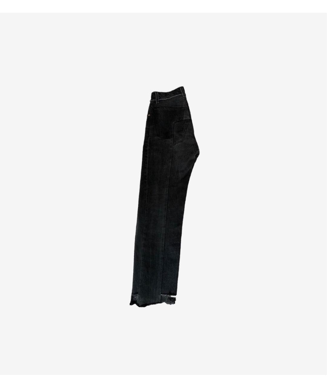 VETEMENTS Черные хлопковые прямые джинсы, фото 6