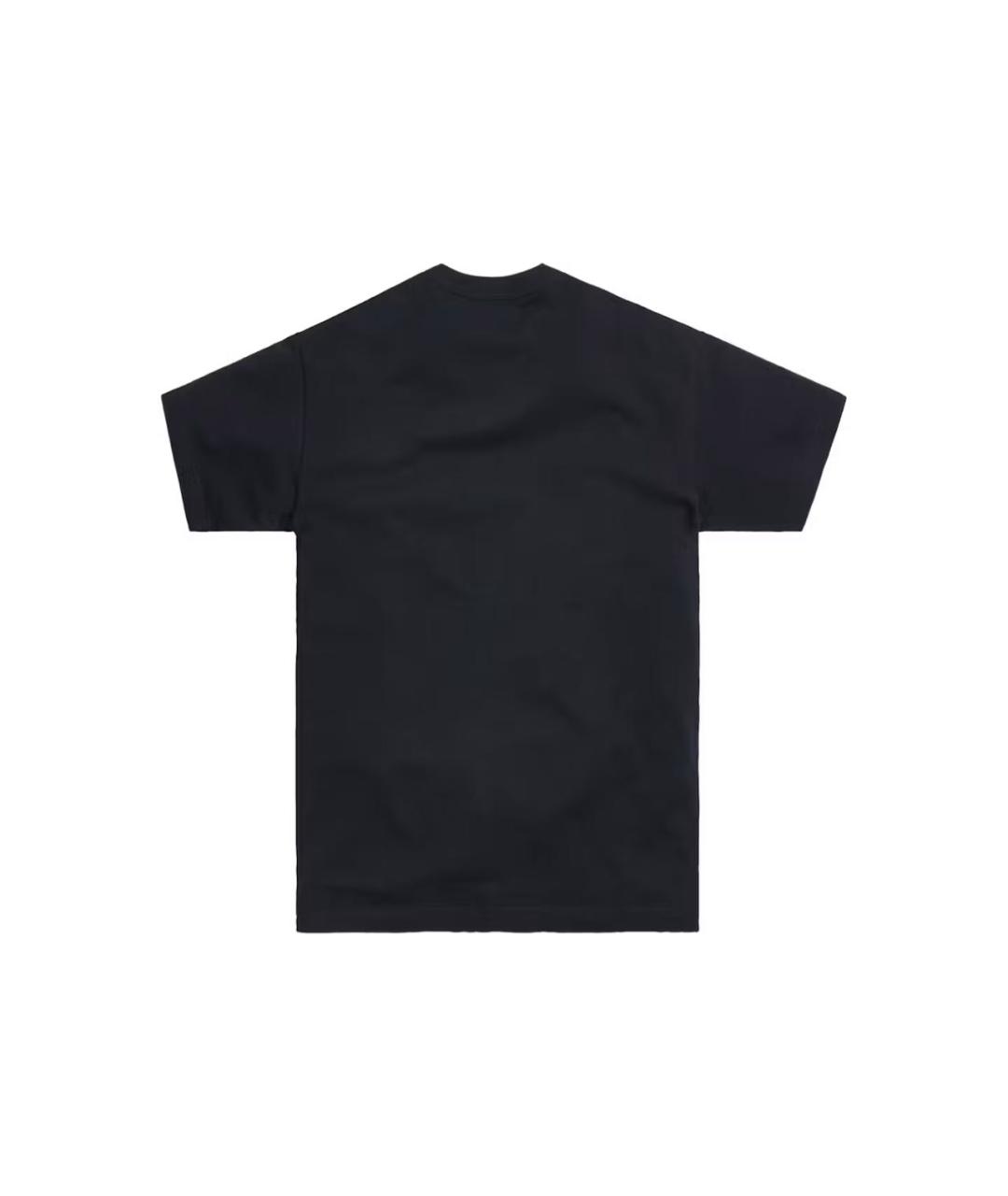 KITH Черная хлопковая футболка, фото 2