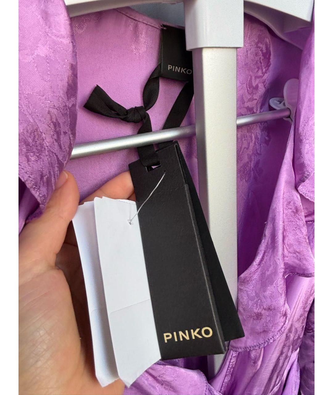 PINKO Фиолетовое вискозное вечернее платье, фото 3