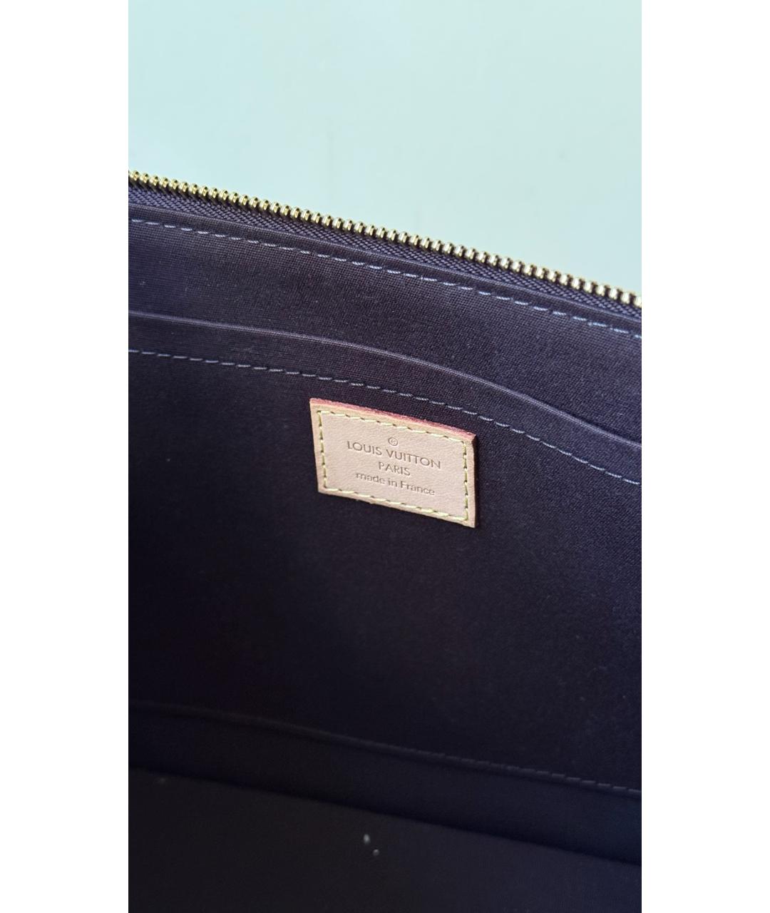 LOUIS VUITTON Бордовая сумка с короткими ручками, фото 7