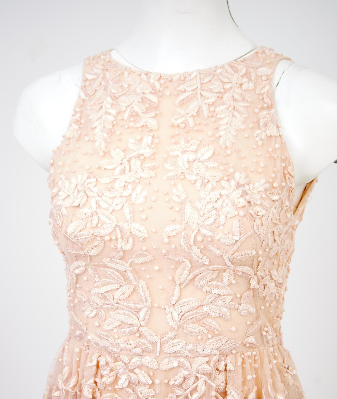 ZUHAIR MURAD Бежевое шелковое вечернее платье, фото 2