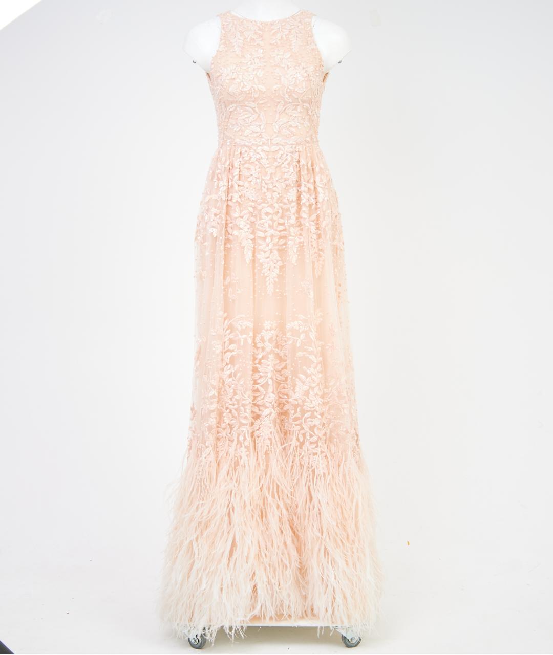ZUHAIR MURAD Бежевое шелковое вечернее платье, фото 4