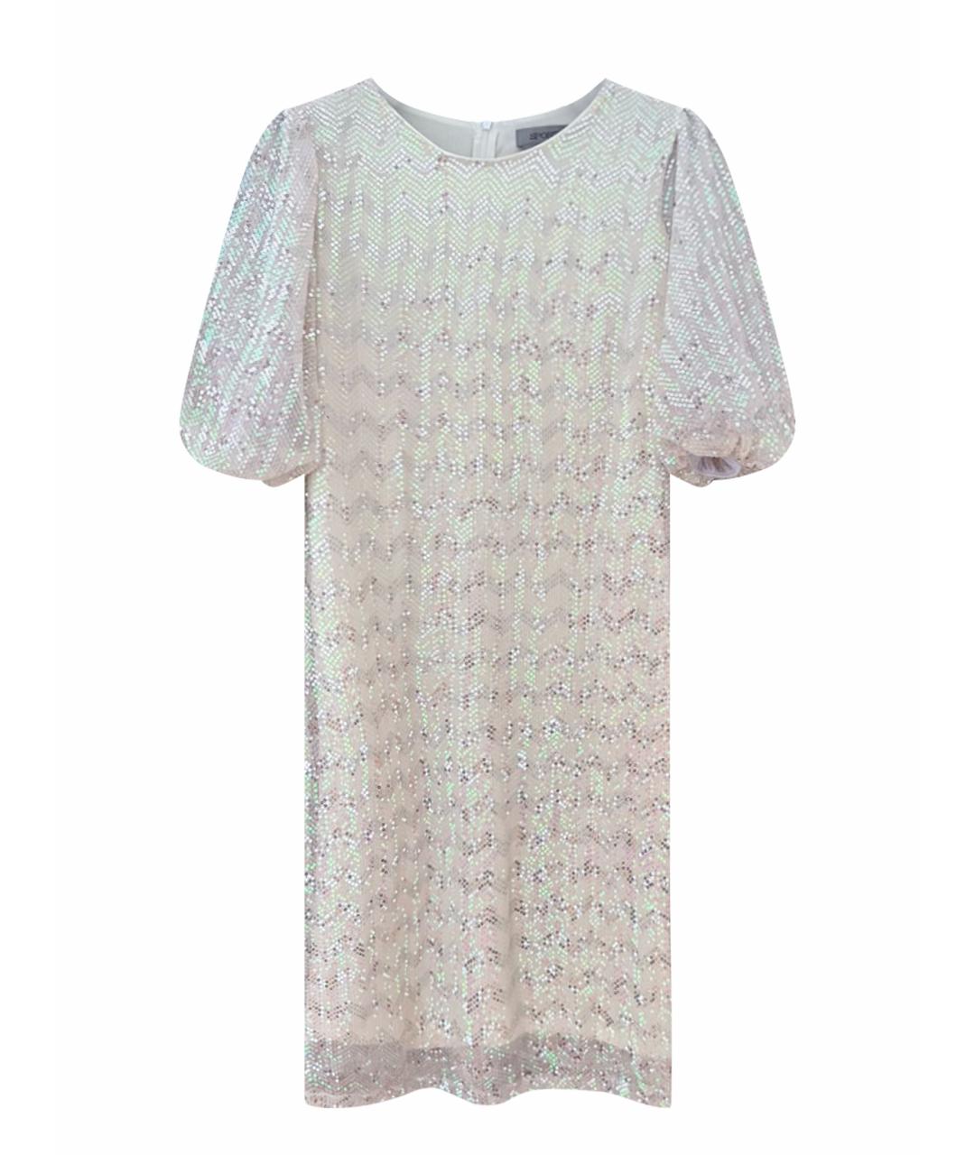 SPORTMAX Белое повседневное платье, фото 1