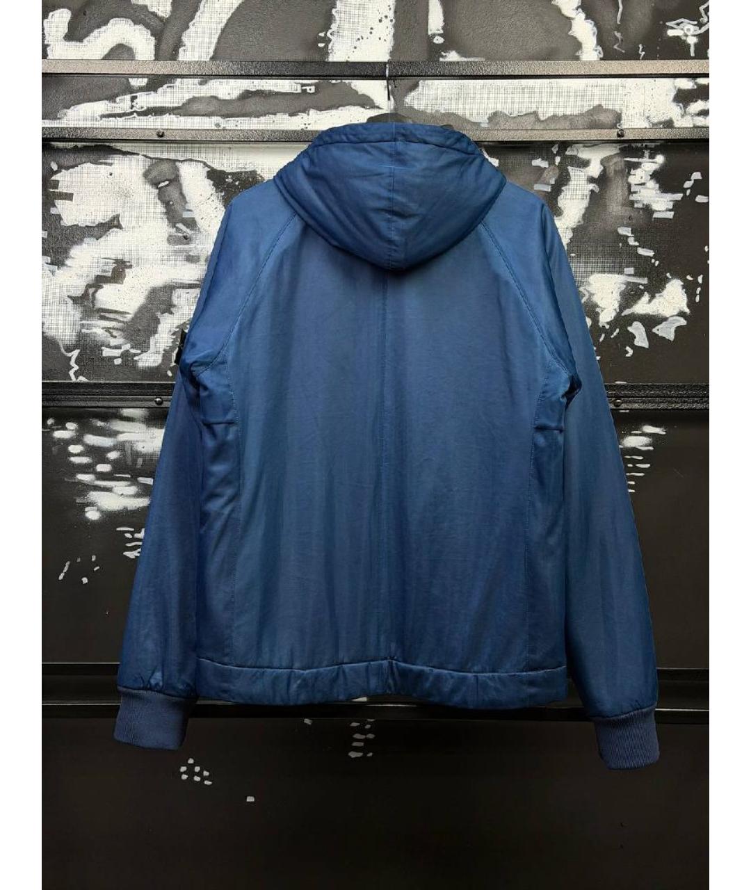 STONE ISLAND Синяя нейлоновая куртка, фото 2