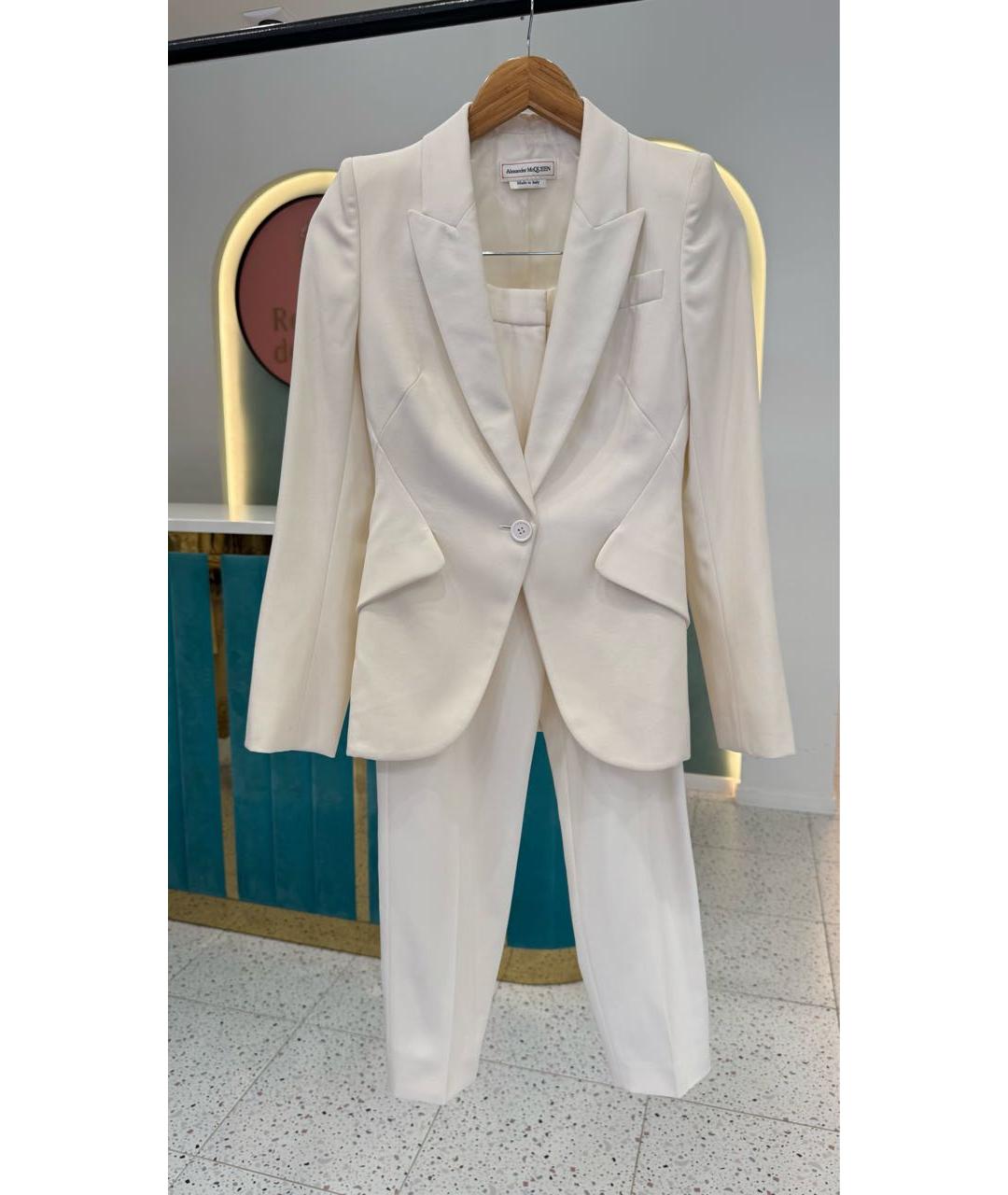 ALEXANDER MCQUEEN Белый костюм с брюками, фото 5