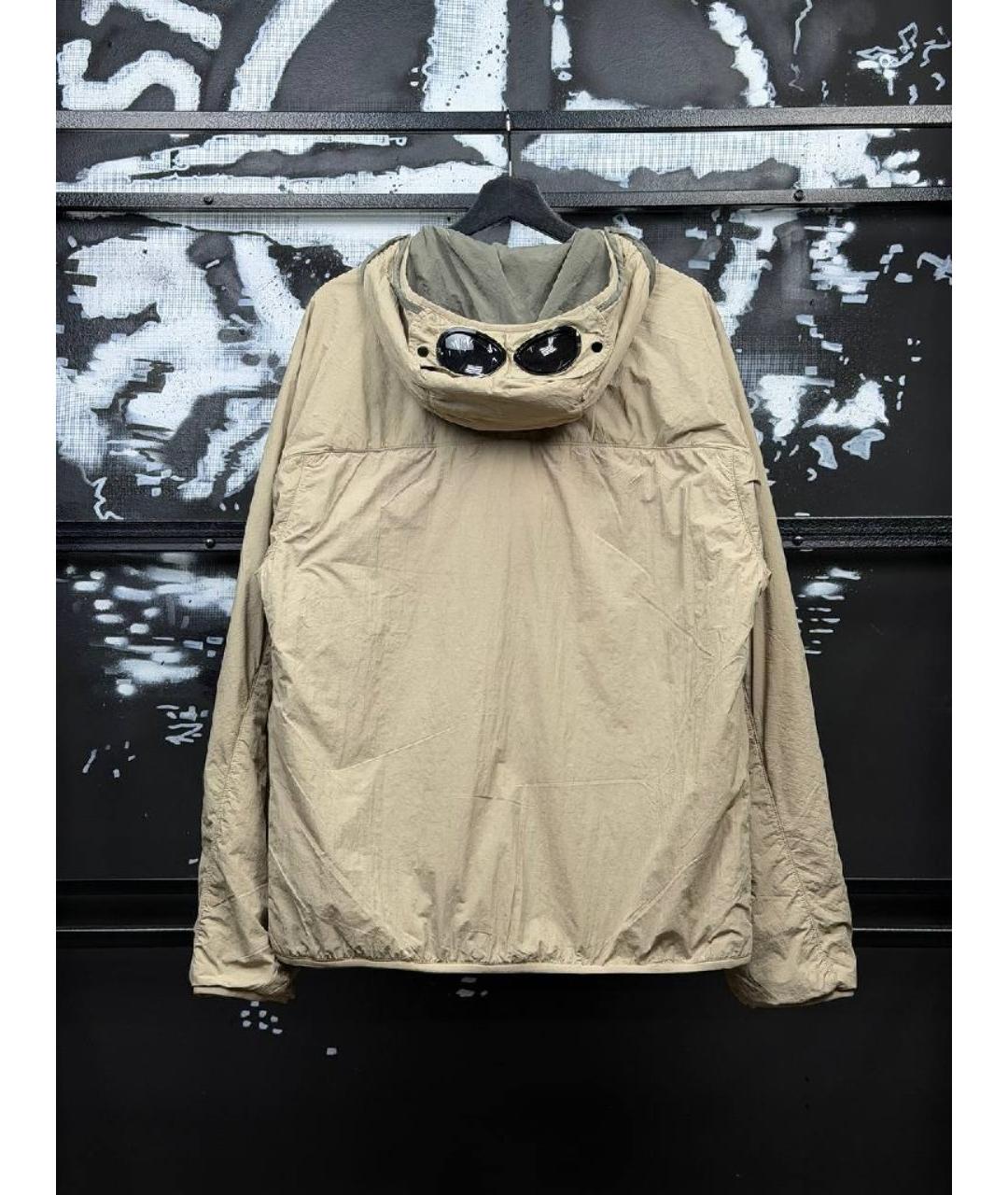 CP COMPANY Бежевая нейлоновая куртка, фото 2