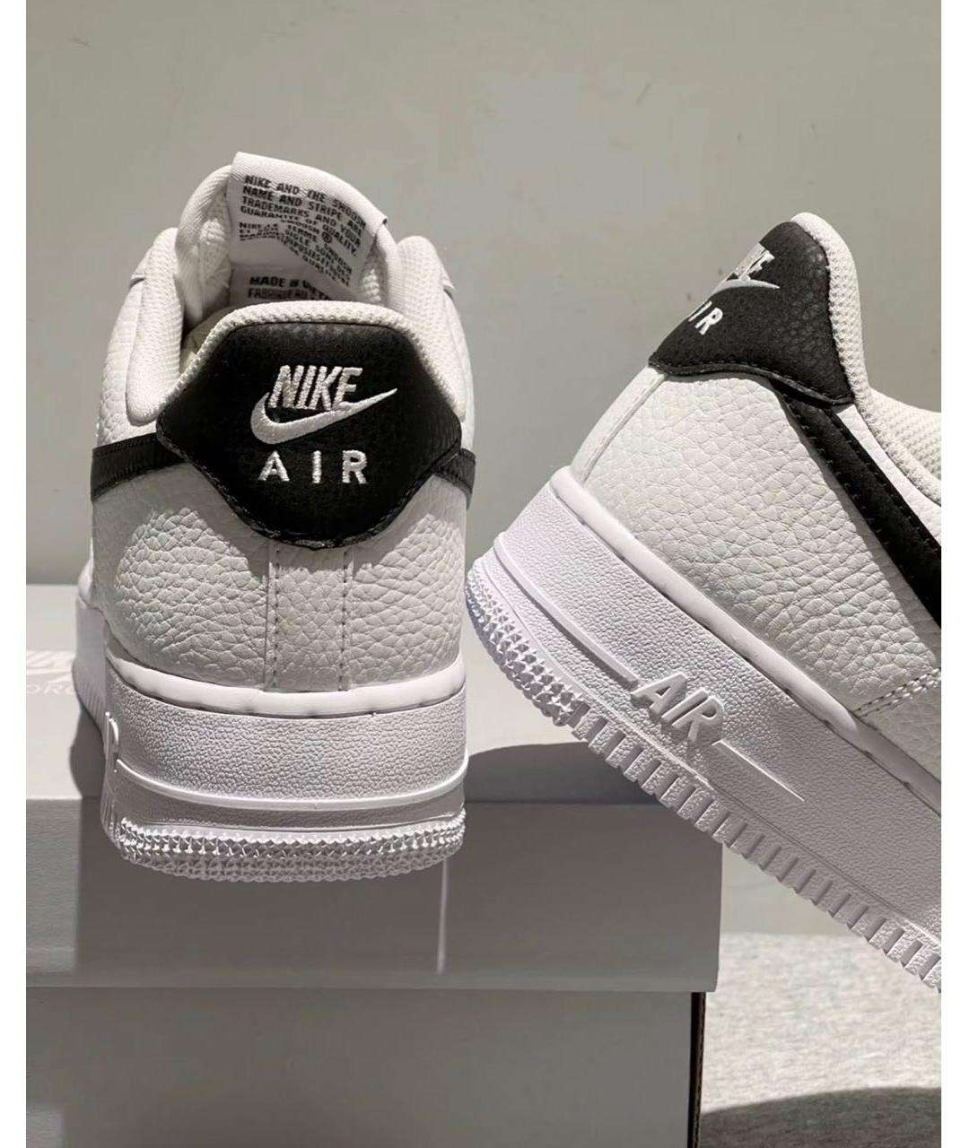 NIKE Белые кожаные низкие кроссовки / кеды, фото 4