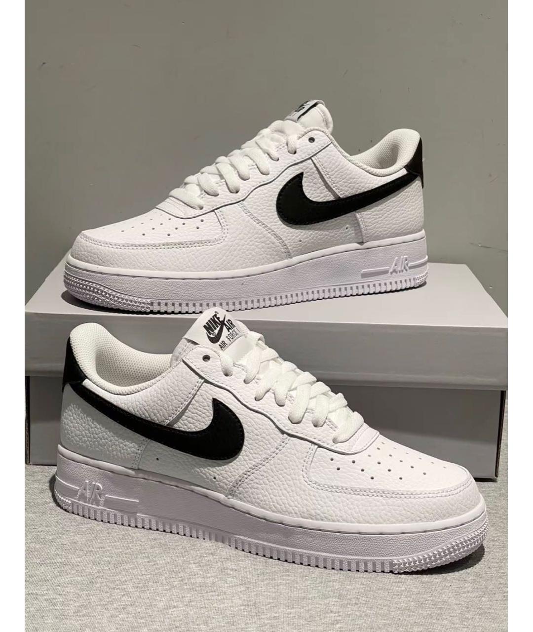 NIKE Белые кожаные низкие кроссовки / кеды, фото 2