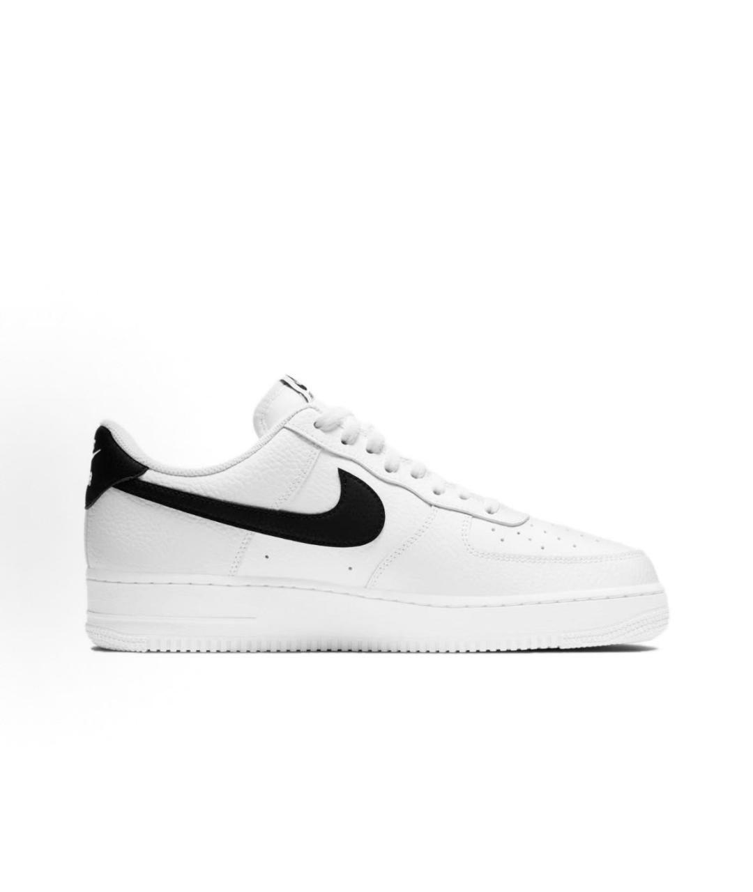 NIKE Белые кожаные низкие кроссовки / кеды, фото 5