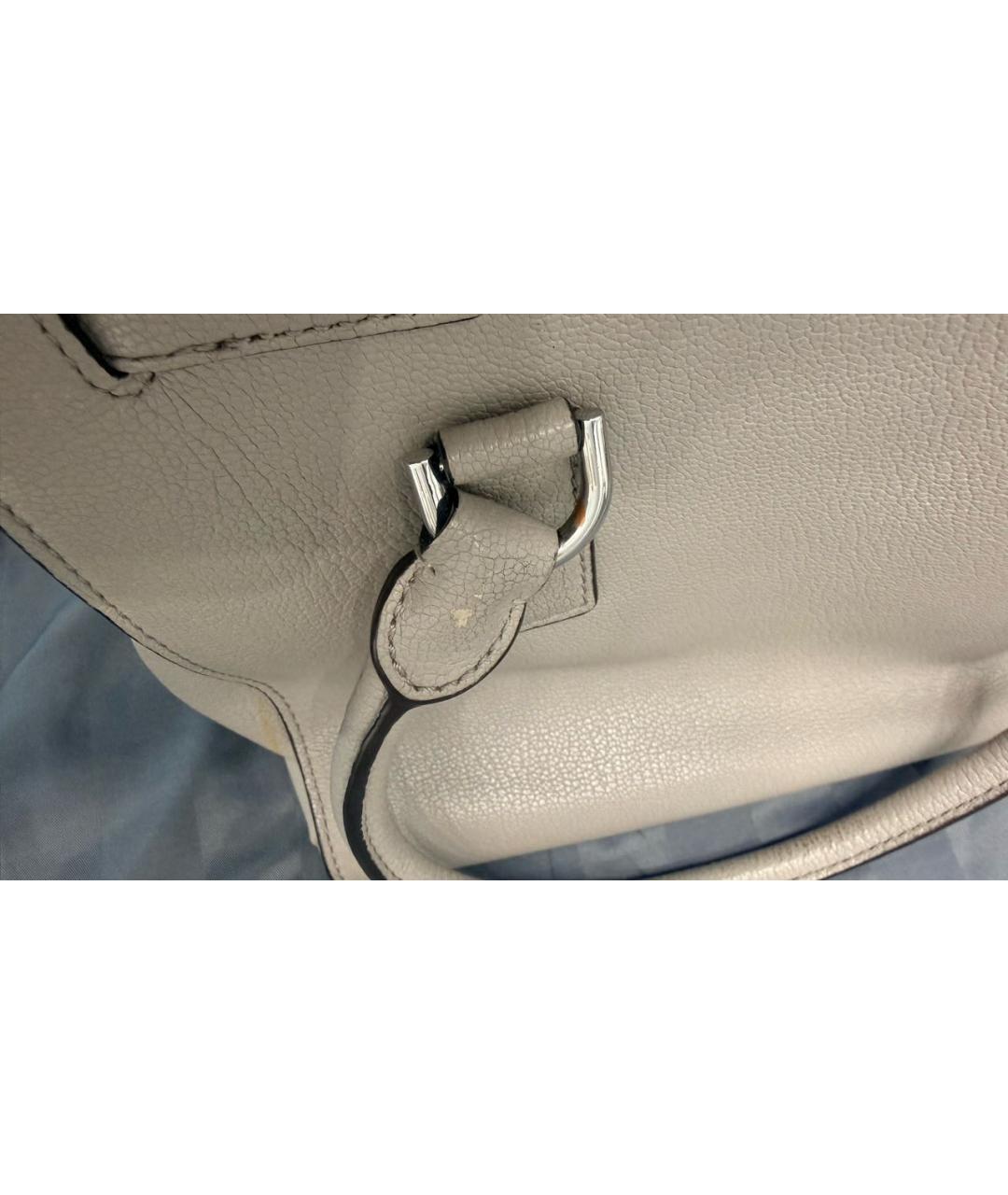 MICHAEL KORS Серая кожаная сумка тоут, фото 5