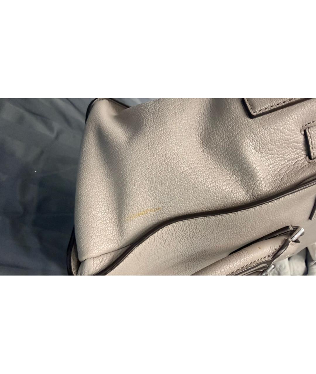 MICHAEL KORS Серая кожаная сумка тоут, фото 7