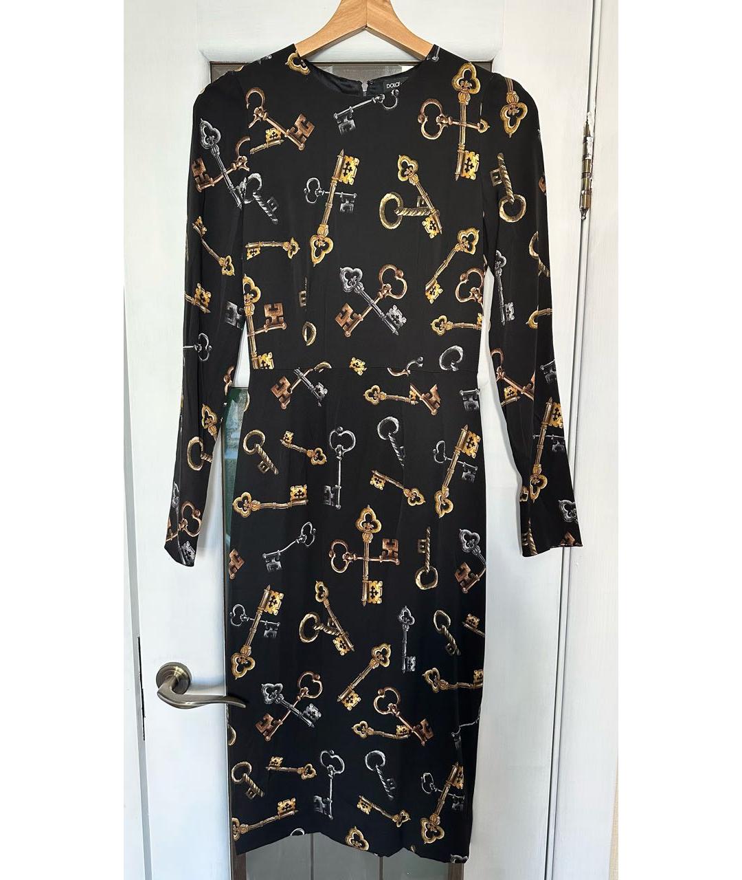 DOLCE&GABBANA Черное коктейльное платье, фото 2