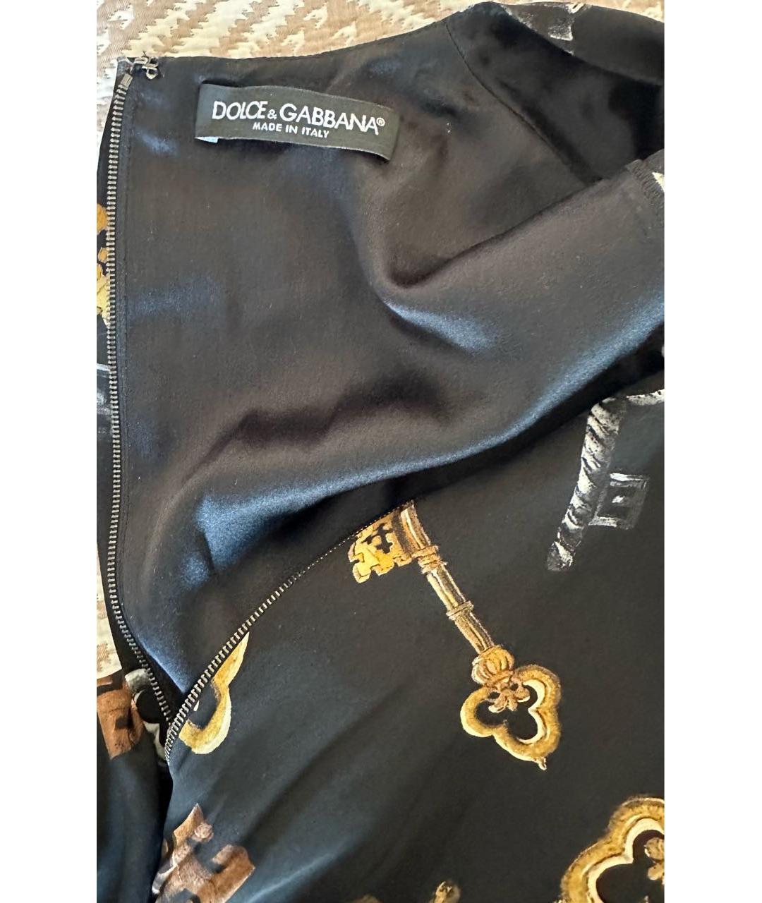 DOLCE&GABBANA Черное коктейльное платье, фото 4