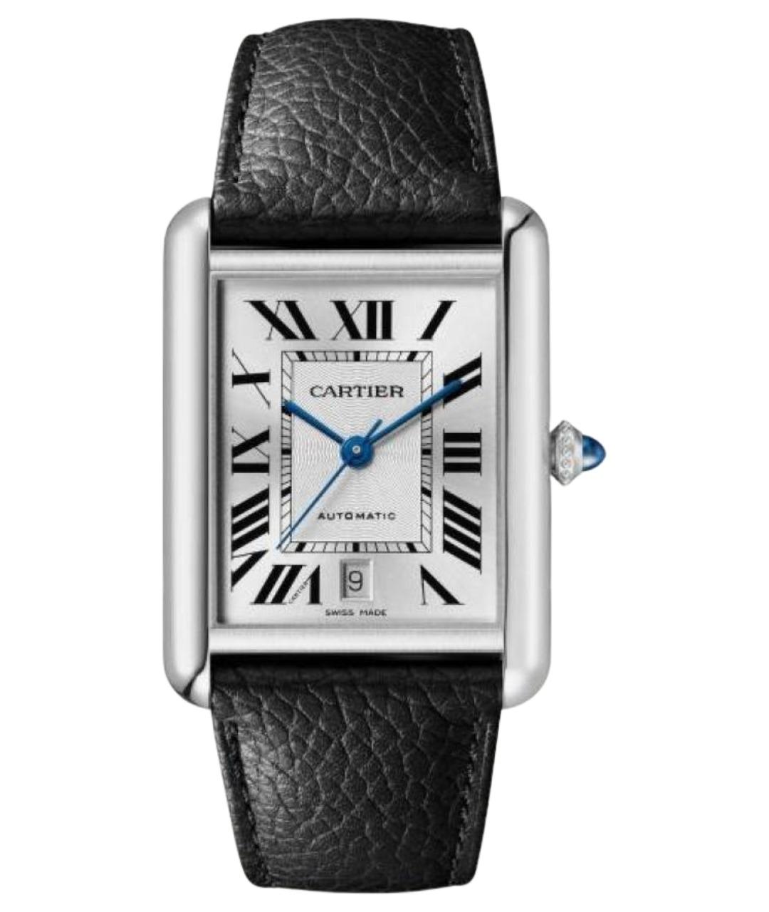 CARTIER Черные часы, фото 1