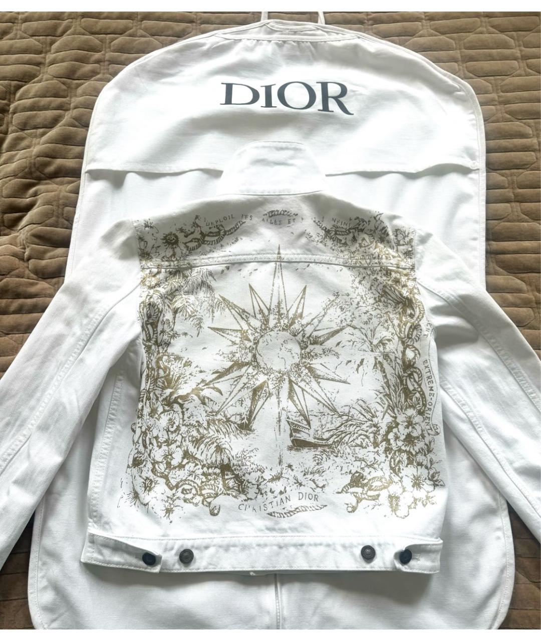 CHRISTIAN DIOR Белая деним куртка, фото 2