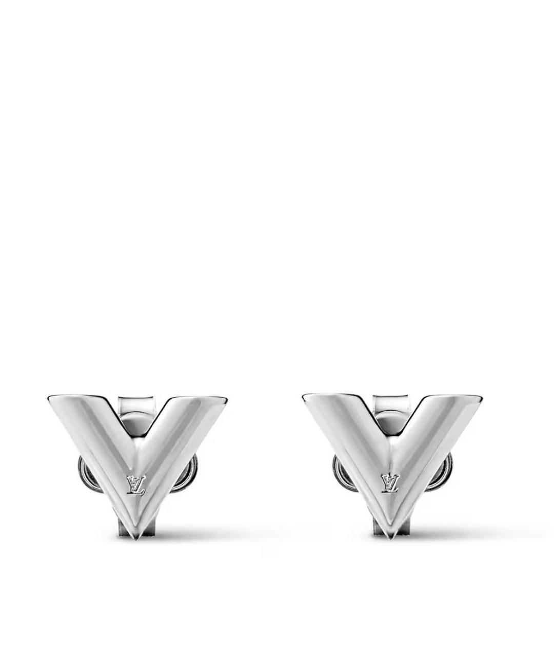 LOUIS VUITTON Серебряные металлические серьги, фото 4