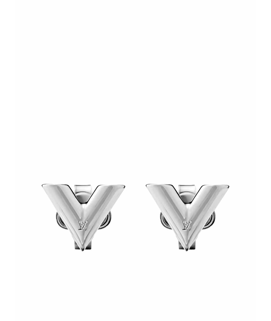 LOUIS VUITTON Серебряные металлические серьги, фото 1