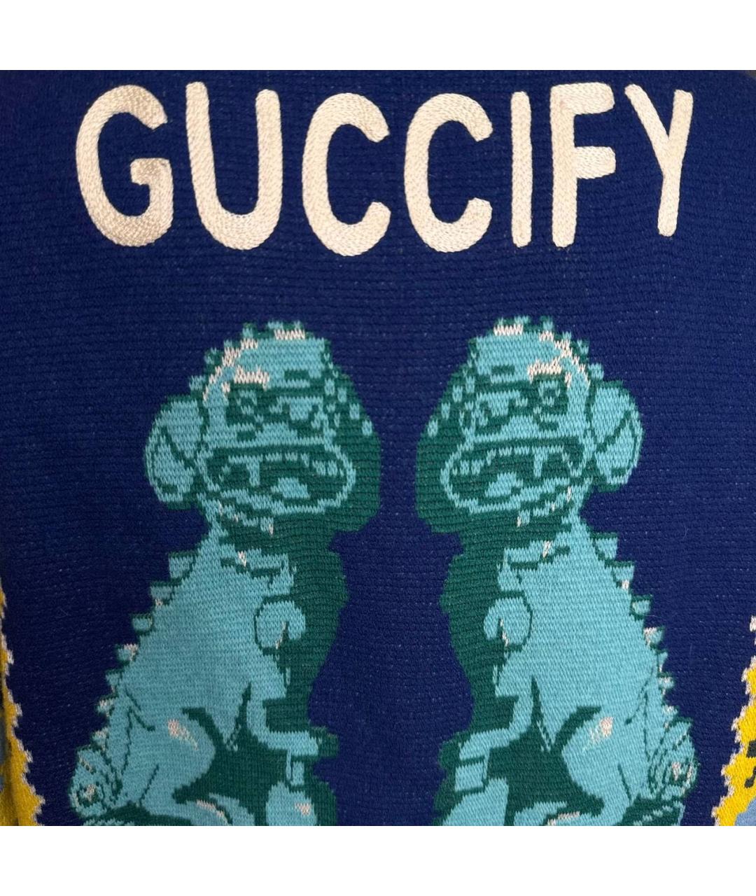 GUCCI Мульти шерстяной джемпер / свитер, фото 5