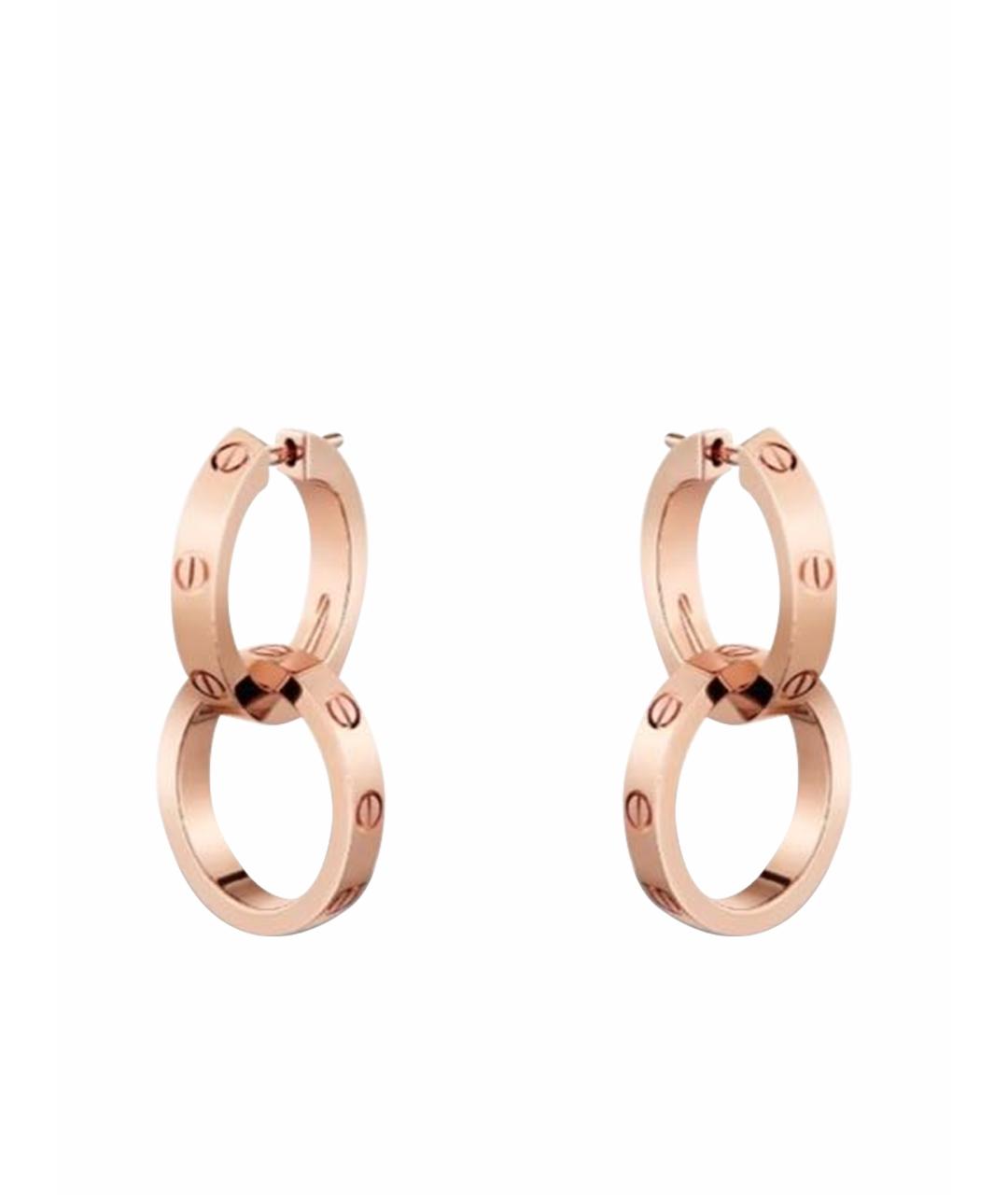 CARTIER Желтые серьги из желтого золота, фото 1