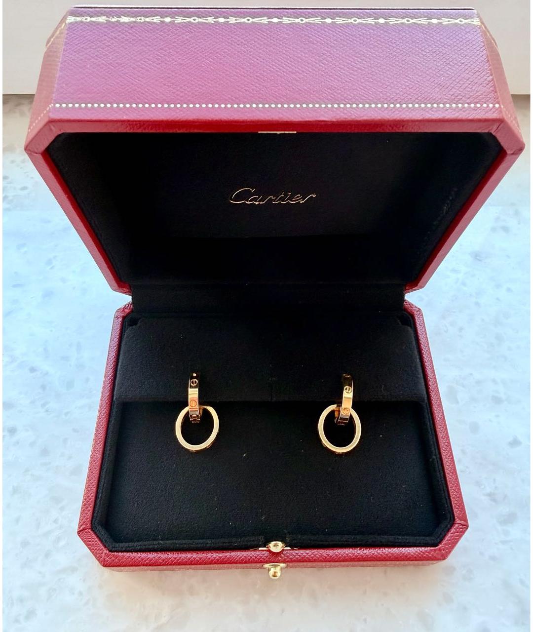 CARTIER Желтые серьги из желтого золота, фото 8