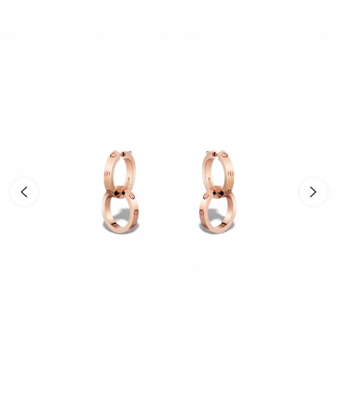 CARTIER Желтые серьги из желтого золота, фото 6