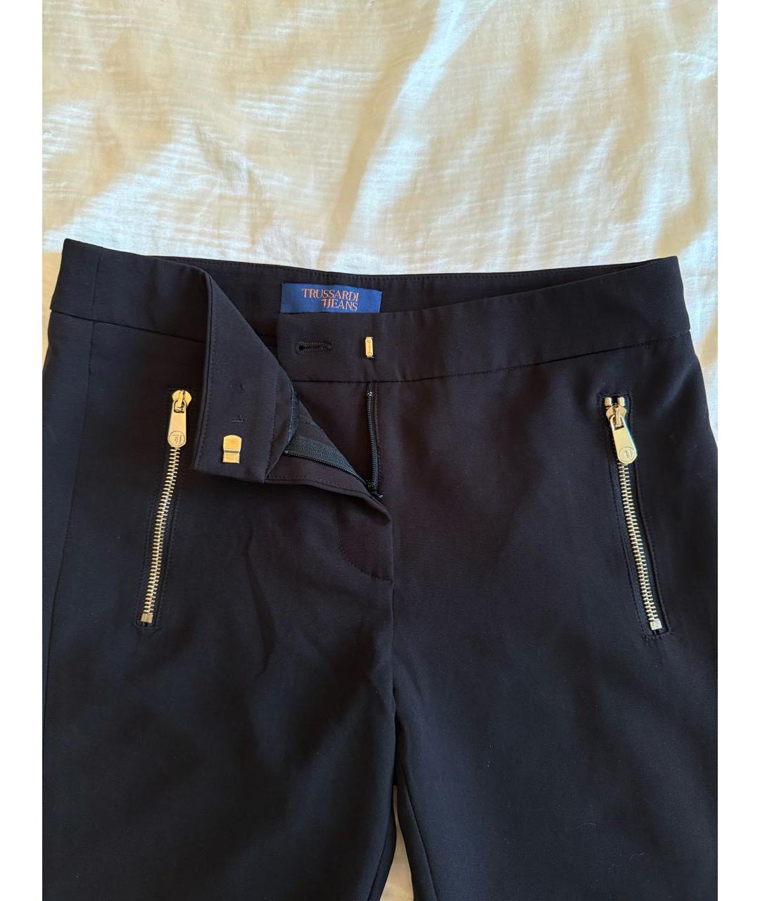 TRUSSARDI JEANS Черные брюки узкие, фото 3