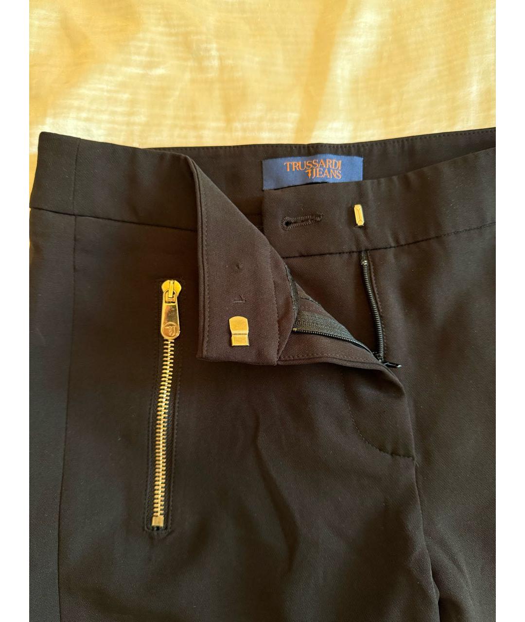 TRUSSARDI JEANS Черные брюки узкие, фото 5