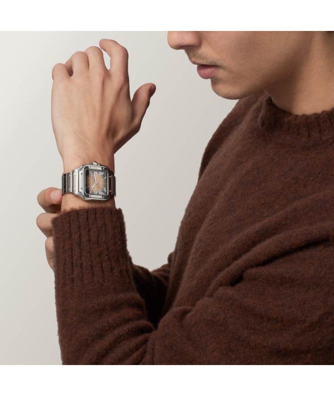 CARTIER Коричневые часы, фото 6