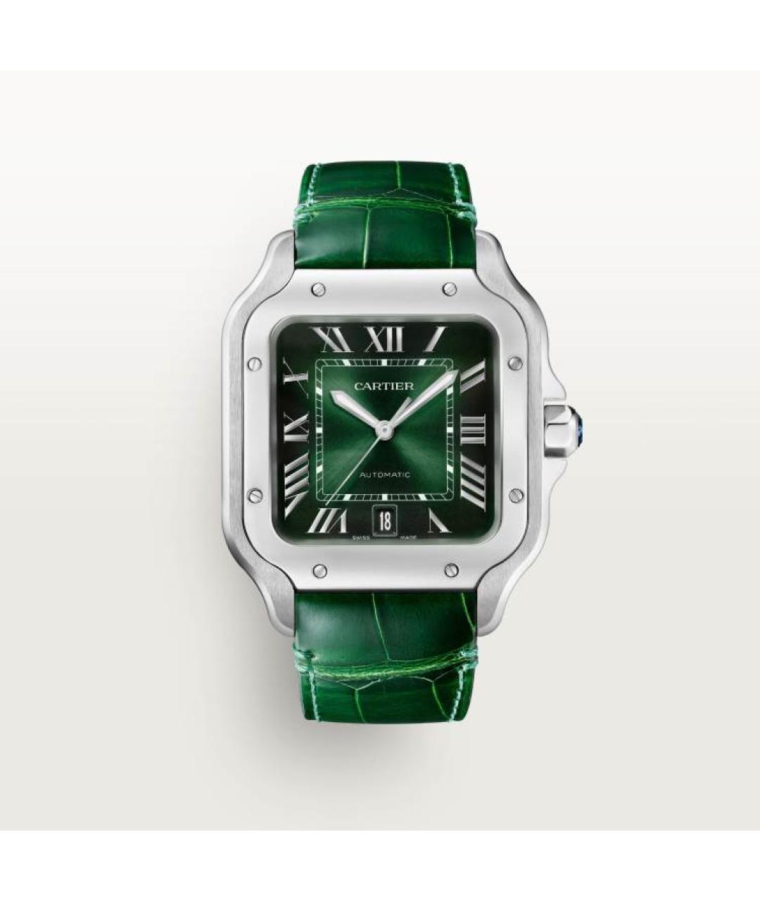 CARTIER Зеленые часы, фото 3