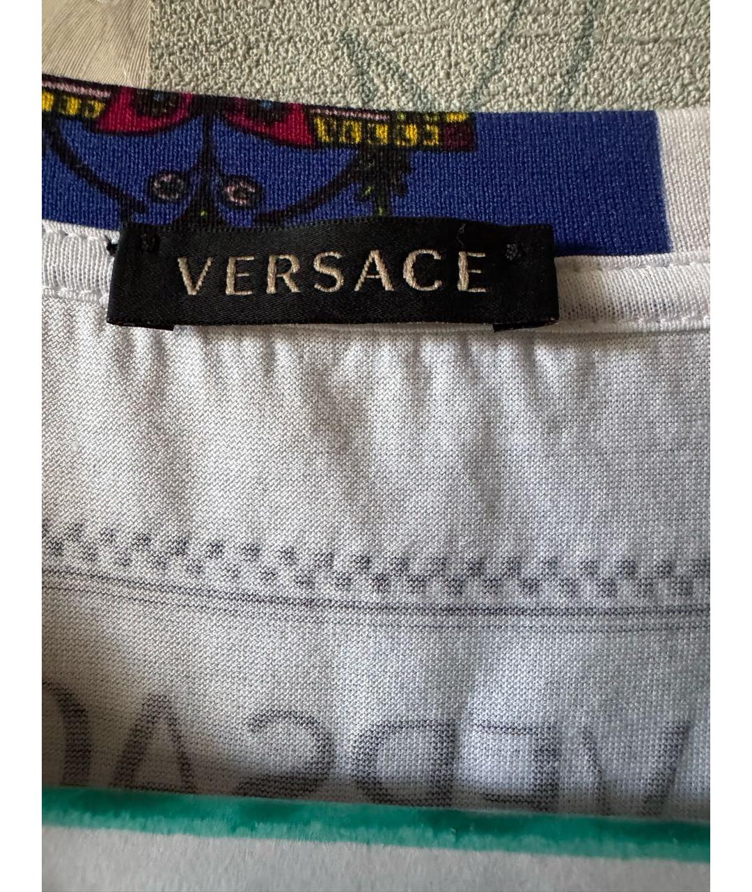 VERSACE Мульти хлопковая футболка, фото 6