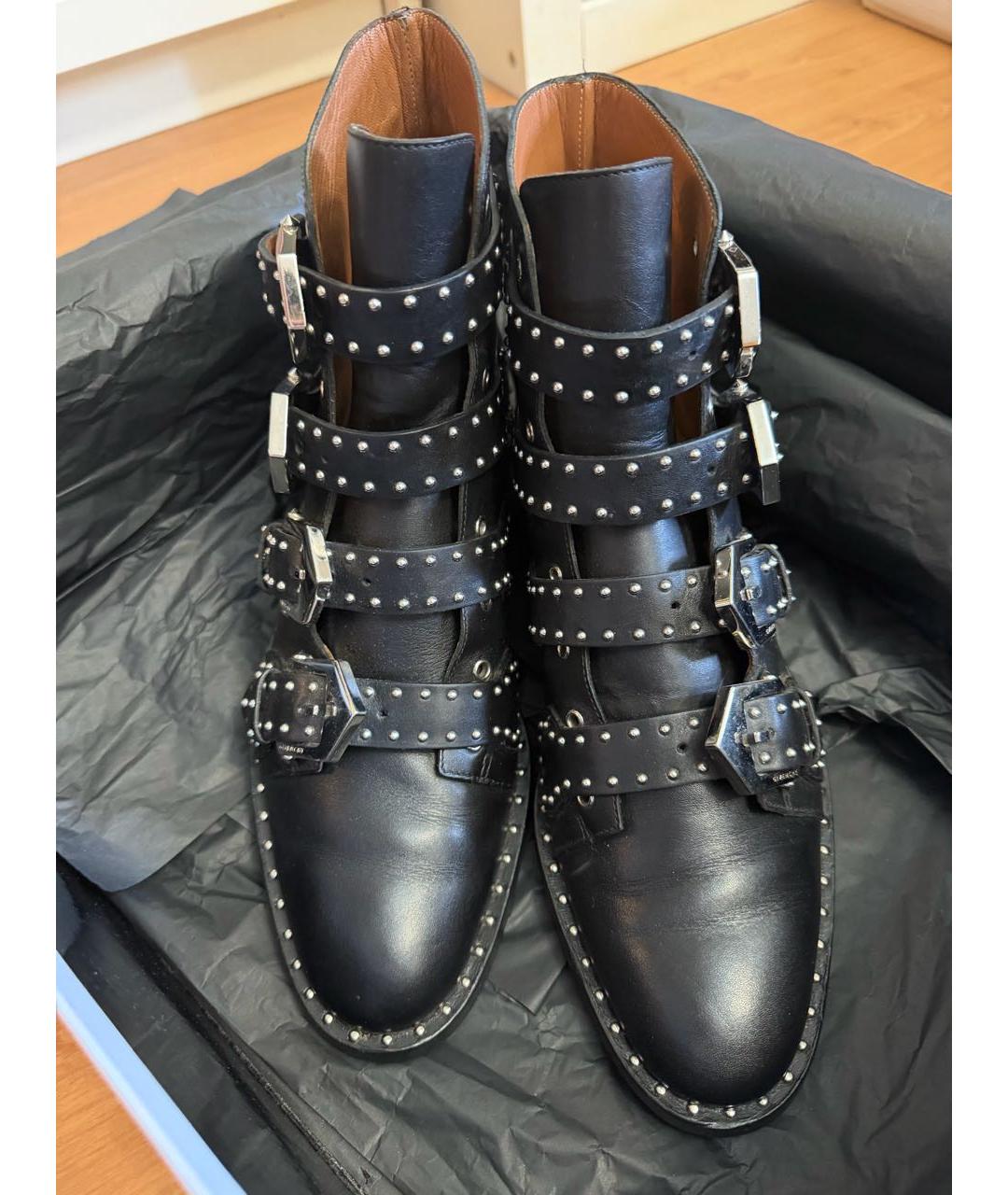 GIVENCHY Черные кожаные ботинки, фото 2