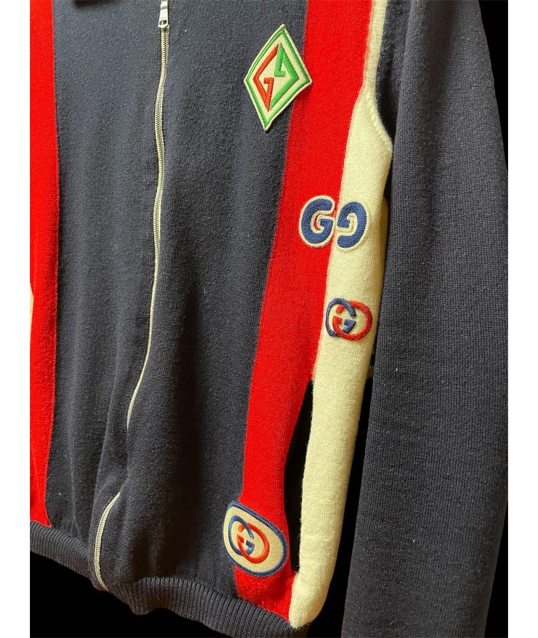 GUCCI Мульти шерстяной джемпер / свитер, фото 5