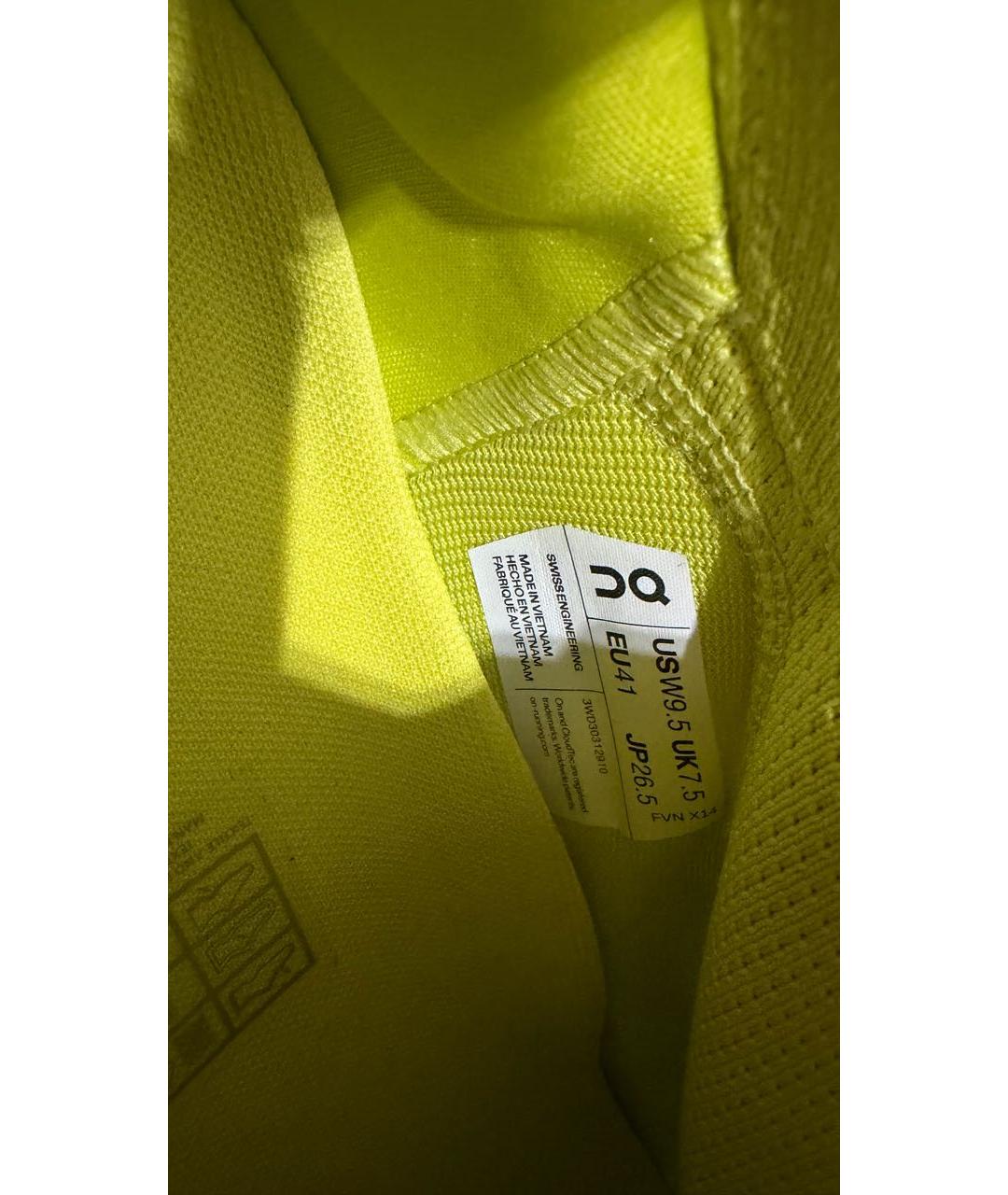 LOEWE Салатовые текстильные кроссовки, фото 6