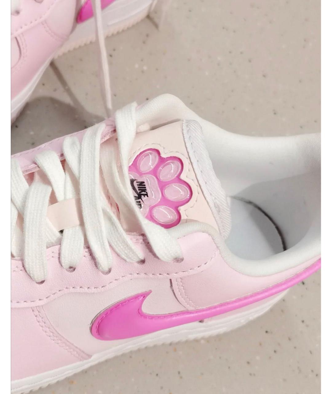 NIKE Розовые кожаные кроссовки, фото 3