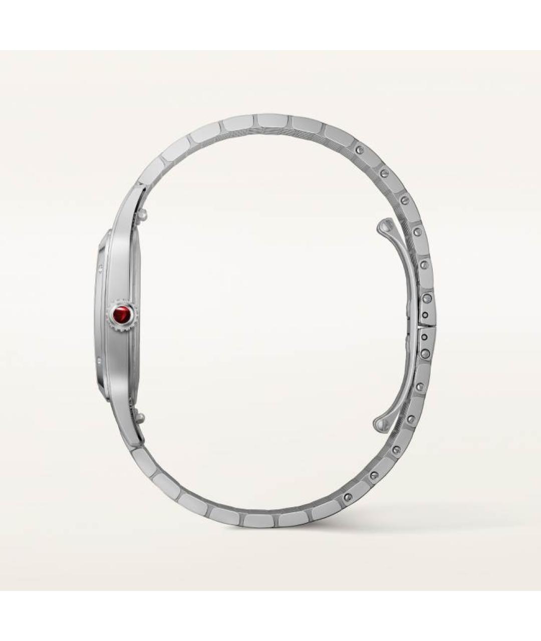 CARTIER Серебряные платиновые часы, фото 4