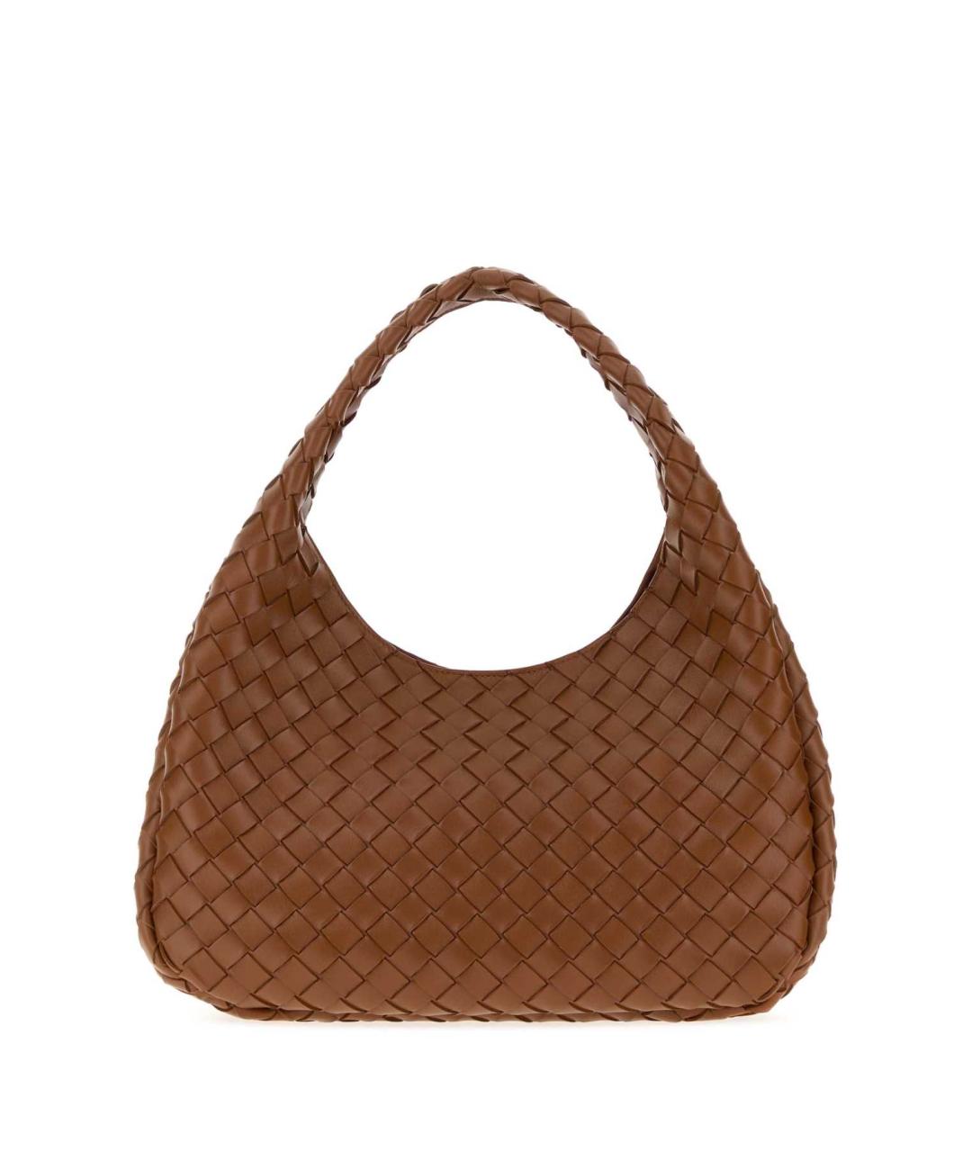 BOTTEGA VENETA Коричневая кожаная сумка через плечо, фото 1