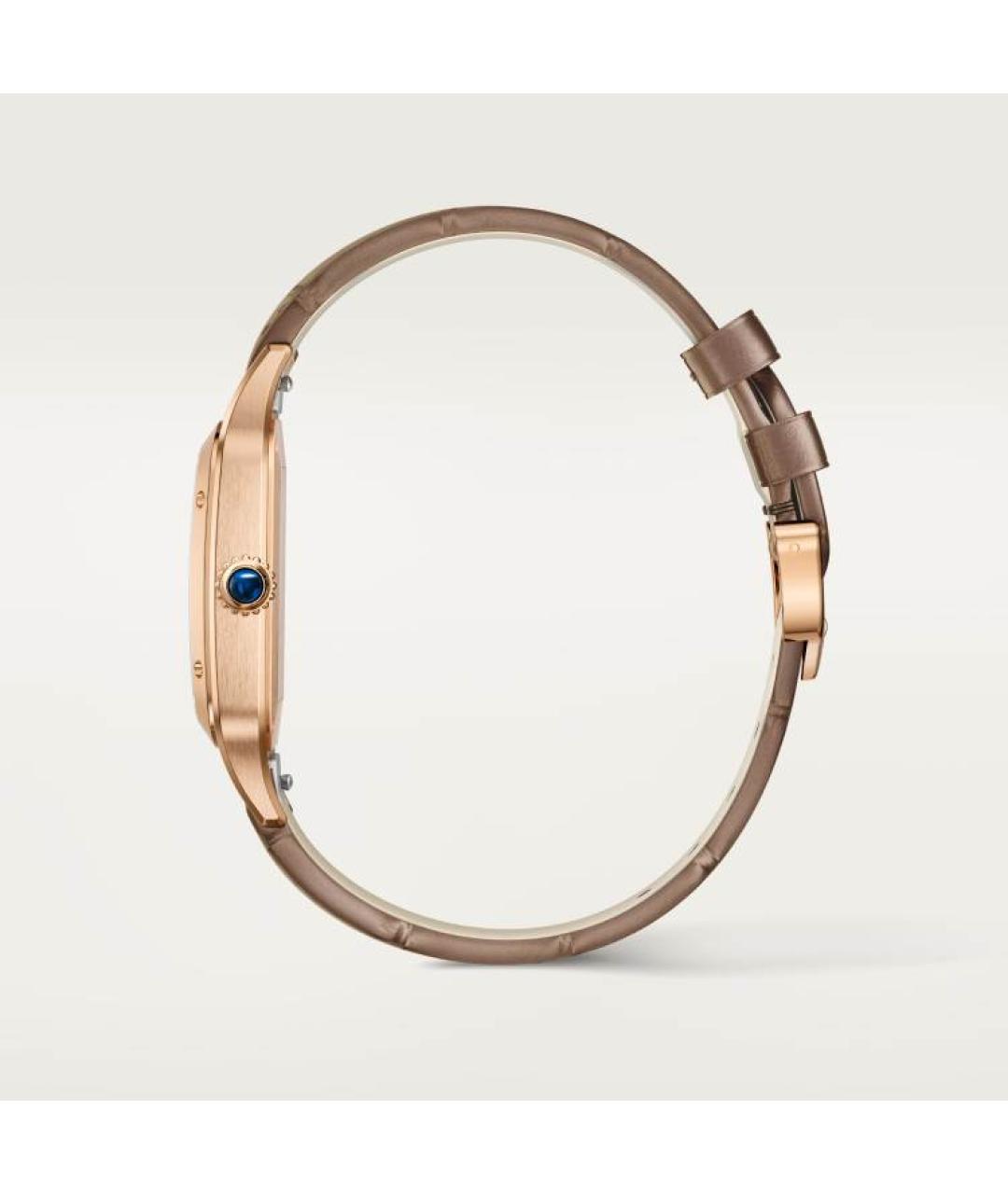 CARTIER Коричневые часы из розового золота, фото 2