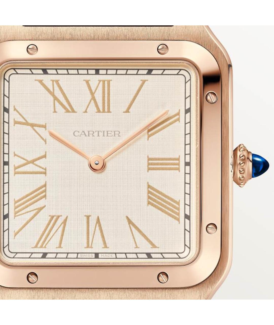 CARTIER Коричневые часы из розового золота, фото 3