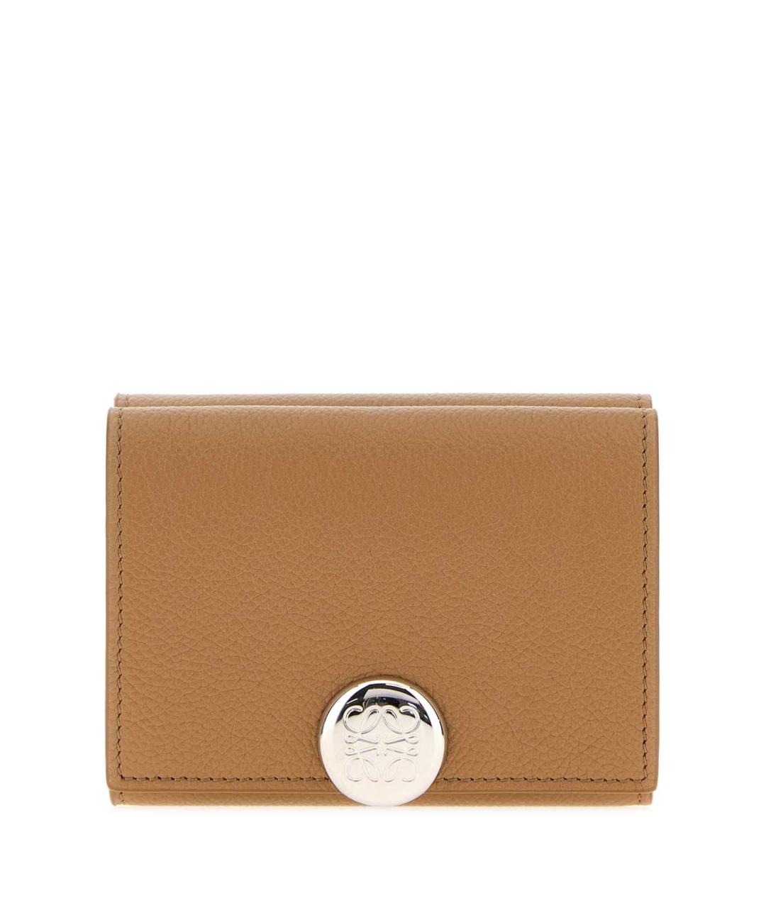 LOEWE Бежевый кожаный кошелек, фото 1