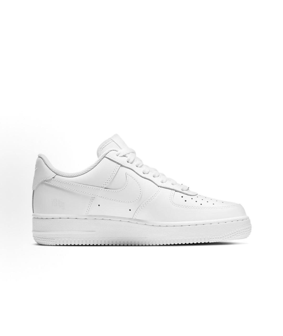 NIKE Белые кожаные кроссовки, фото 5