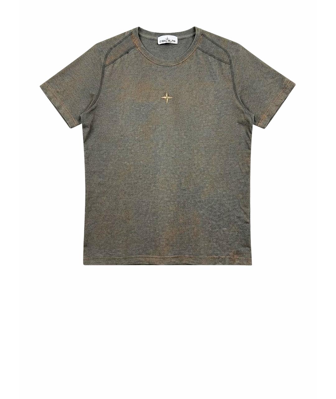 STONE ISLAND Мульти хлопковая футболка, фото 1