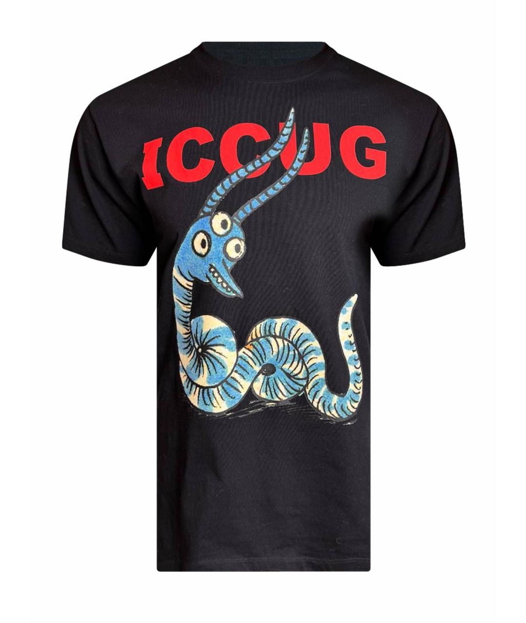 GUCCI Черная хлопковая футболка, фото 1
