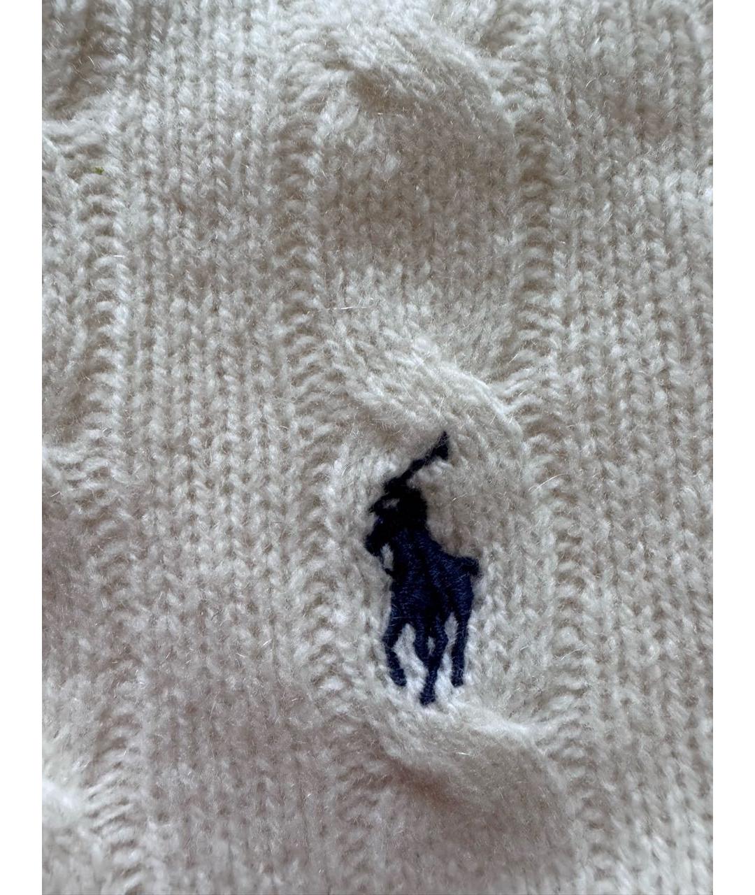 POLO RALPH LAUREN Бежевое шерстяное платье, фото 5